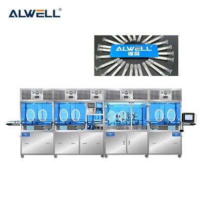 Máquina de enchimento e rolha de seringa pré-cheia